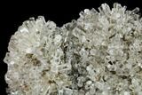 Transparent Columnar Calcite Crystal Cluster on Quartz - China #164010-1